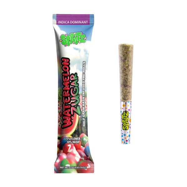 Spritz 1pk Infused Preroll Watermelon Zugar Sativa
