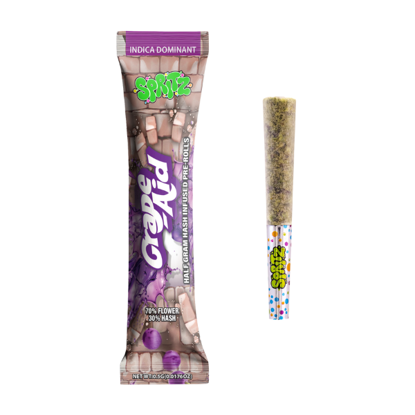 Spritz 1pk Infused Preroll Grape-Aid Indica
