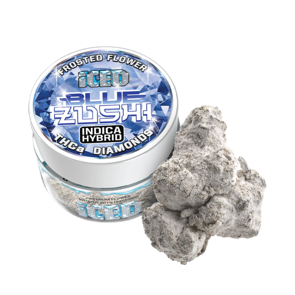 ICED Blue Zushi Indica Jarred Infused Flower 3.5g Sluggers ICED Blue Zushi Indica Jarred Infused Flower 3.5g Sluggers