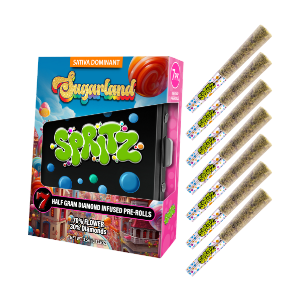 Spritz 7pk Infused Preroll Sugarland Hybrid