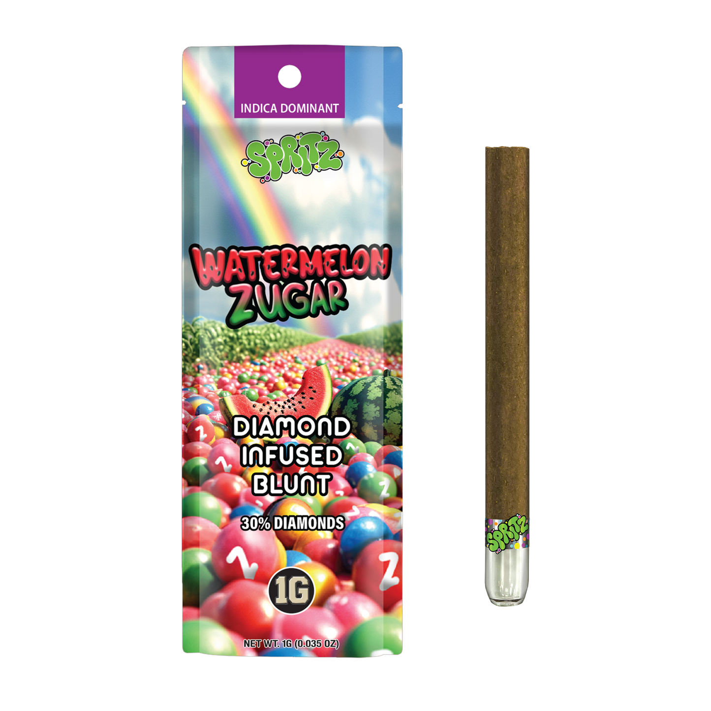 Spritz 1g Infused Blunt Watermelon Zugar Sativa