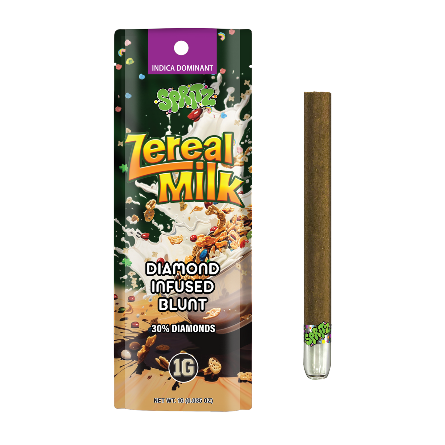 Spritz 1g Infused Blunt Zereal Milk Indica