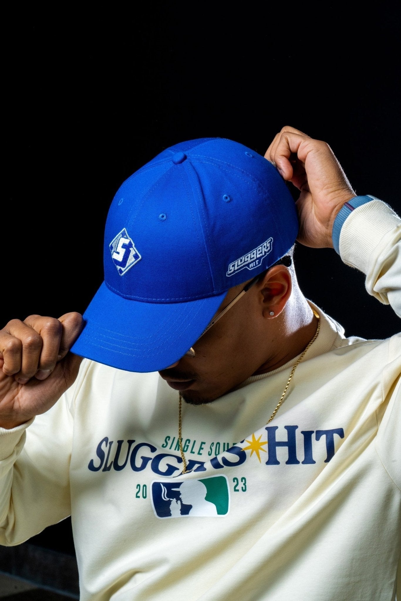 Blue "S" Diamond Baseball Snapback - Hat - Sluggers
