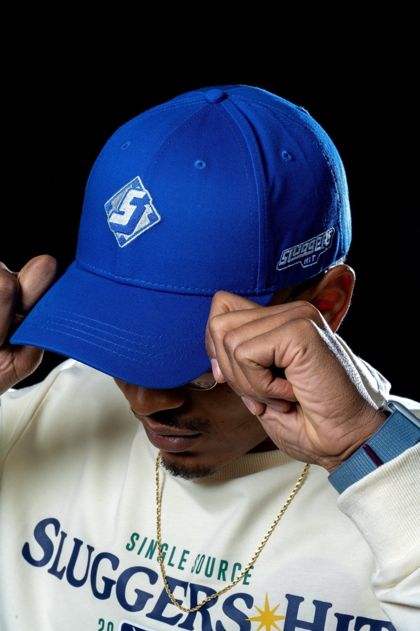 Blue "S" Diamond Baseball Snapback - Hat - Sluggers