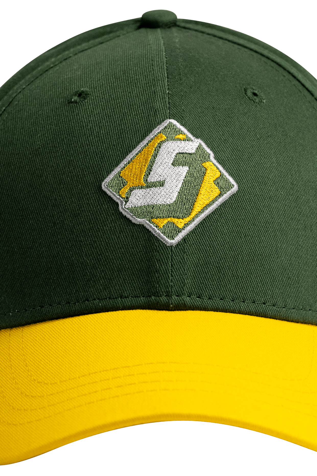 Green/Yellow "S" Diamond Baseball Snapback - Hat - Sluggers