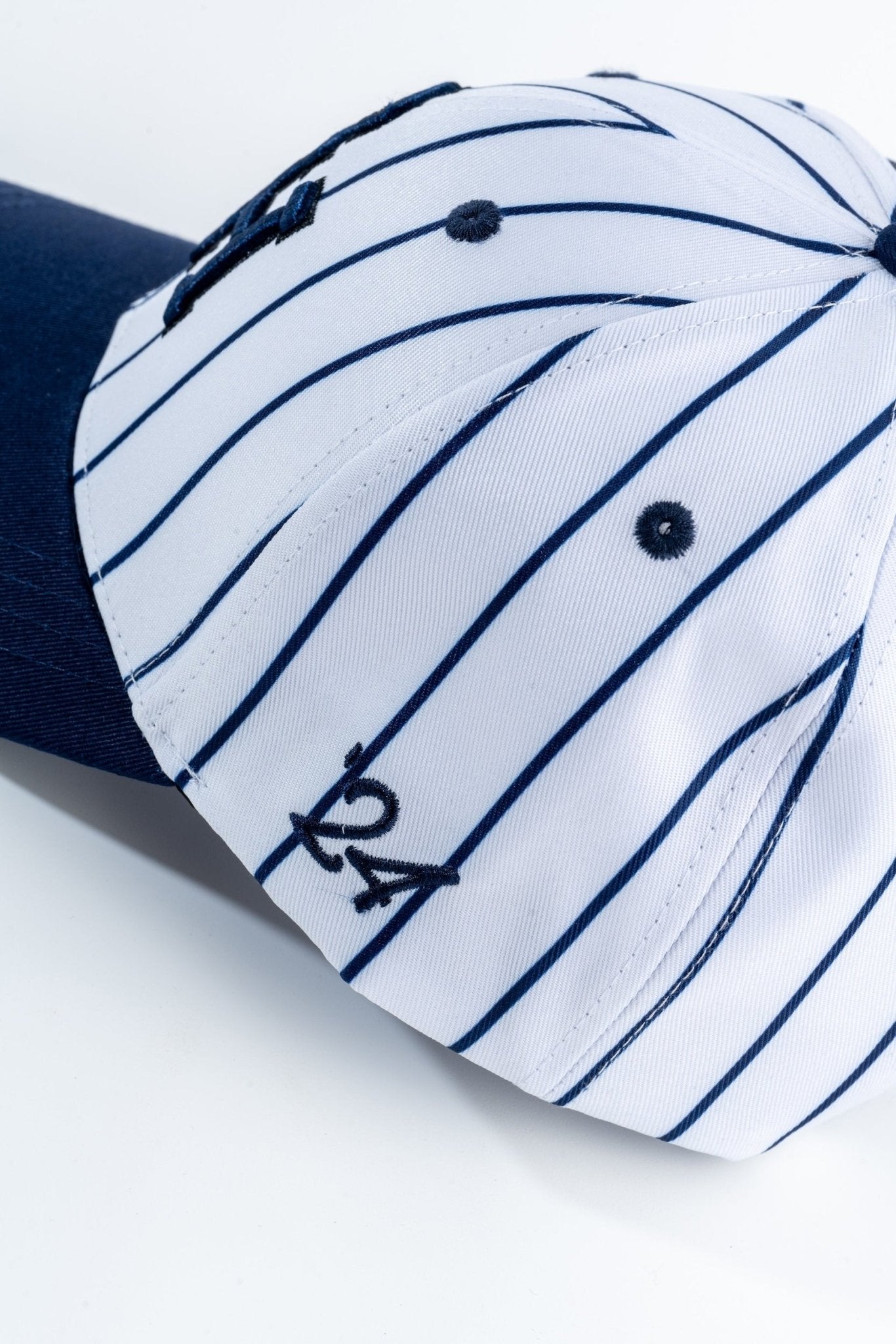 Navy Pinstripe Hat - Hat - Sluggers