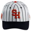 Orange Pinstripe Hat - Hat - Sluggers