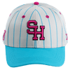 Pink/Blue Pinstripe Hat - Hat - Sluggers