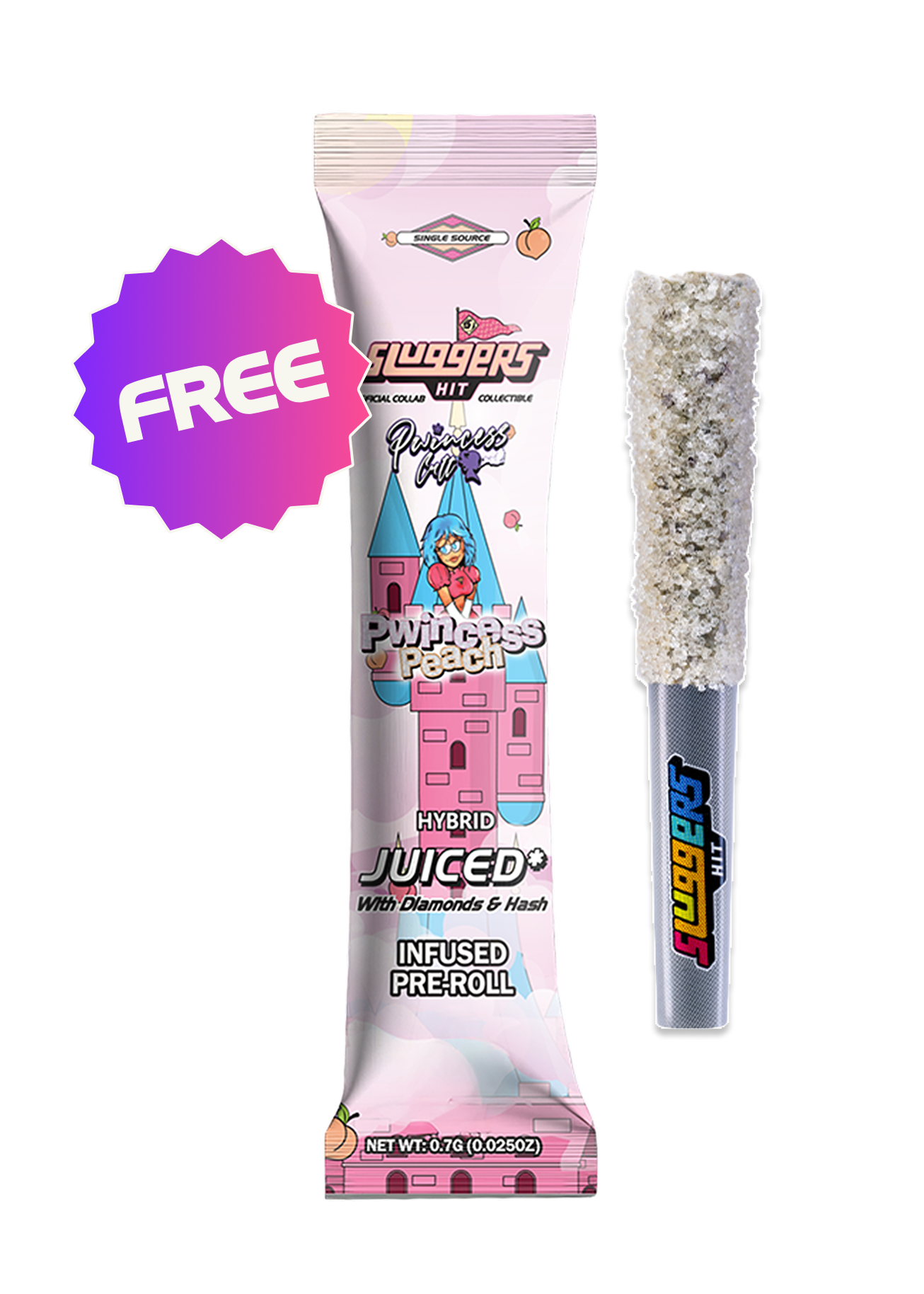 FREE Juiced 1pk Joint Pwincess Peach For New Customers Sluggers FREE Juiced 1pk Joint Pwincess Peach For New Customers Sluggers