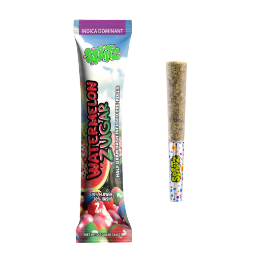 Spritz 1pk Infused Preroll Watermelon Zugar Sativa