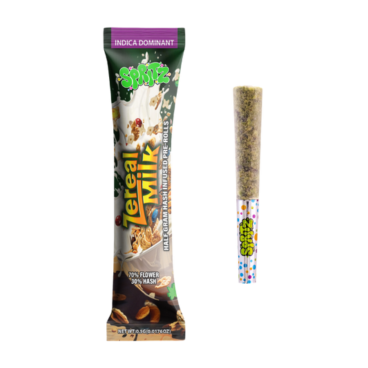 Spritz 1pk Infused Preroll Zereal Milk Indica