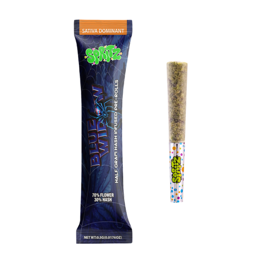 Spritz 1pk Infused Preroll Blue Widow Sativa