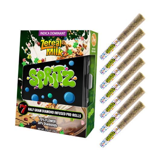 Spritz 7pk Infused Preroll Zereal Milk Indica