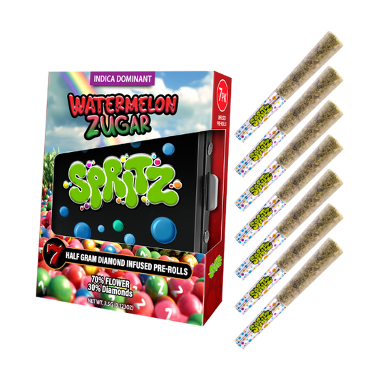 Spritz 7pk Infused Preroll Watermelon Zugar Sativa