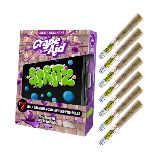 Spritz 7pk Infused Preroll Grape-Aid Indica