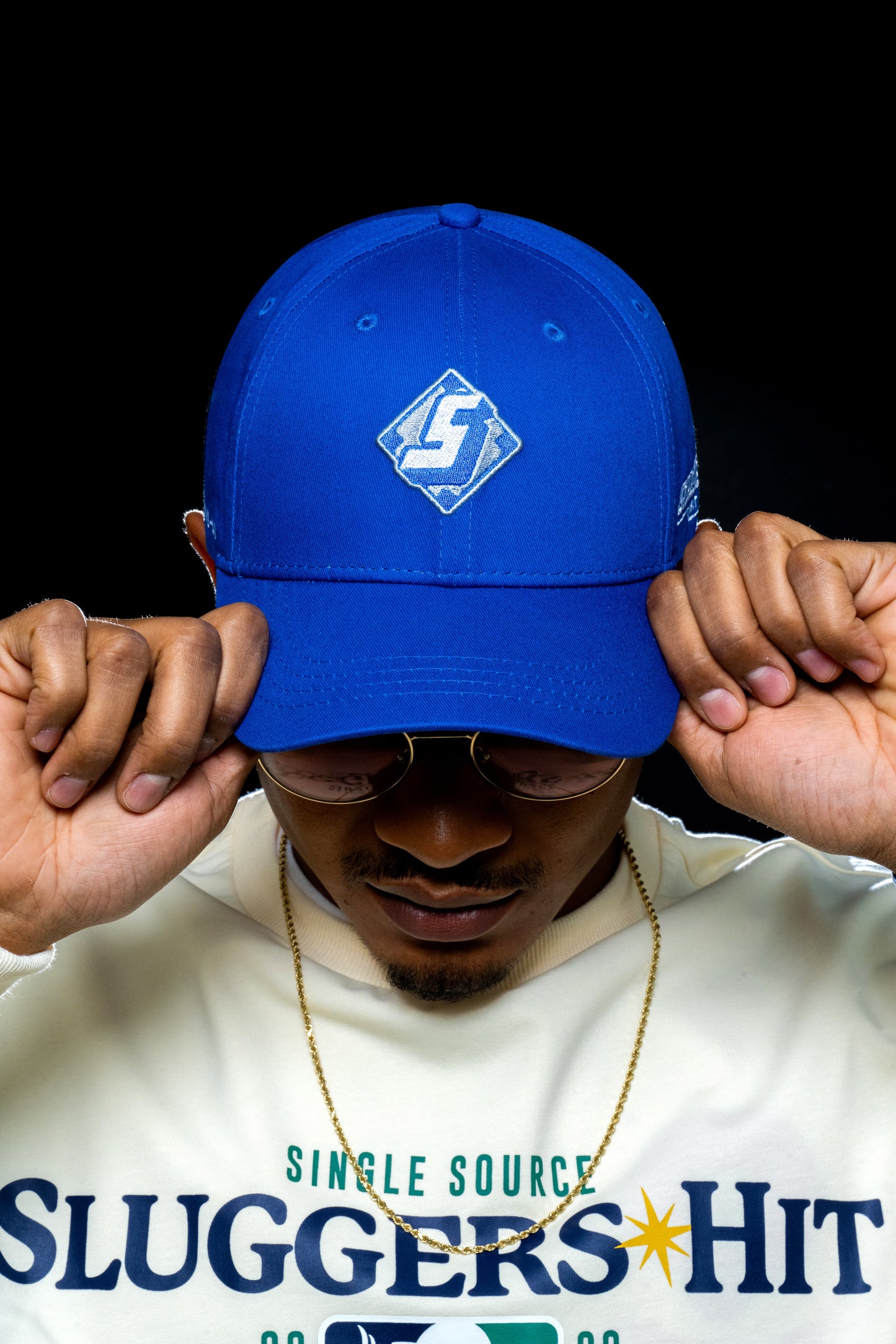 Blue "S" Diamond Baseball Snapback