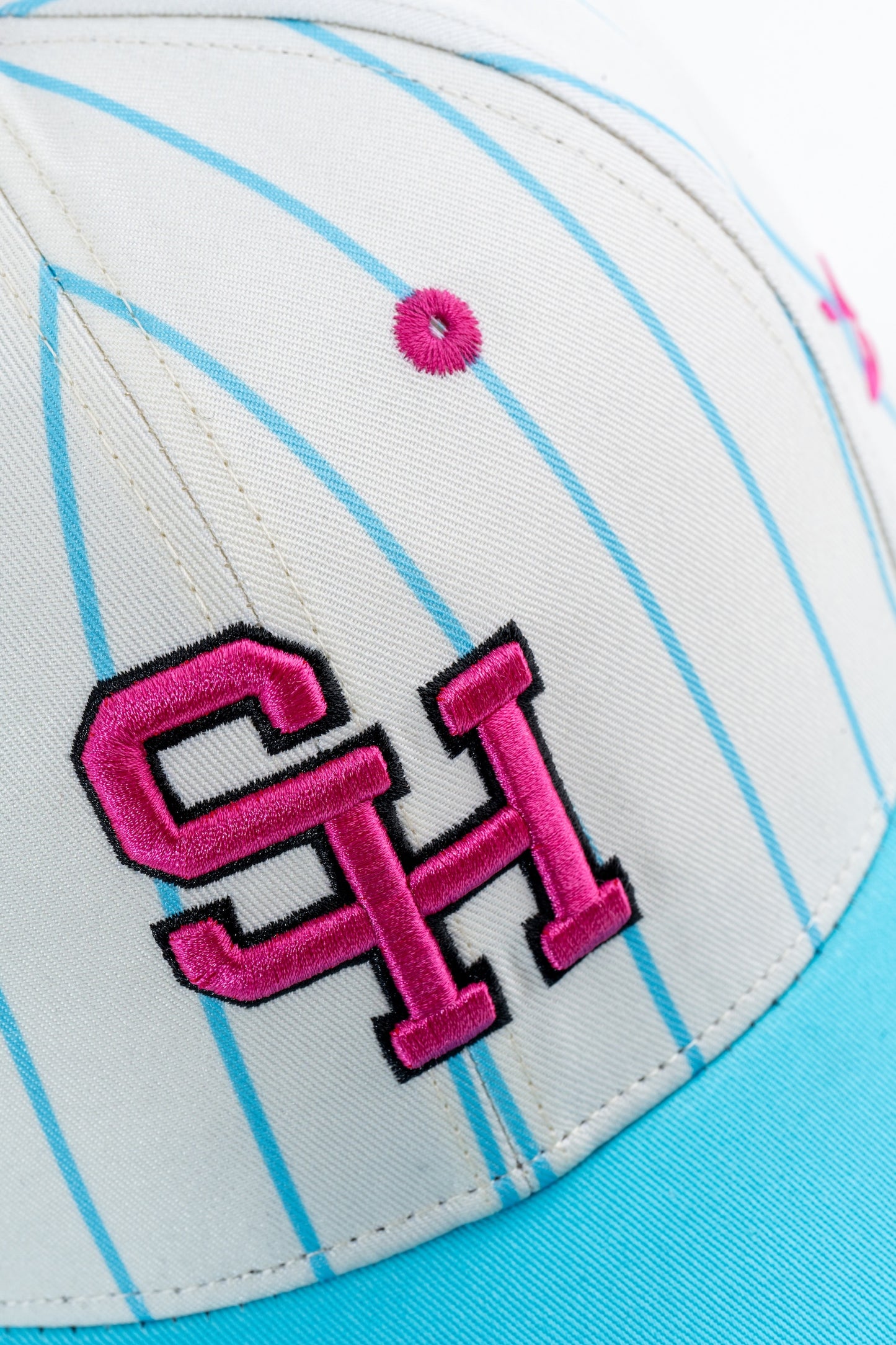 Sluggers - Hat - Pink/Blue Pinstripe