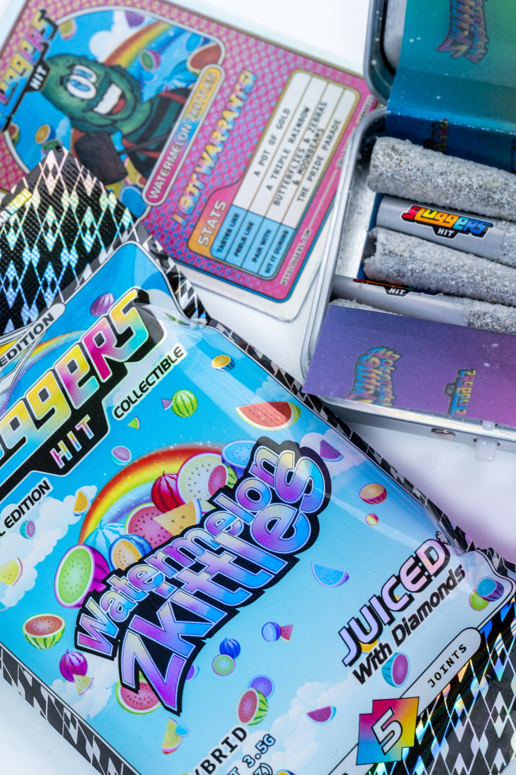 Sluggers Watermelon Zkittles packed joints