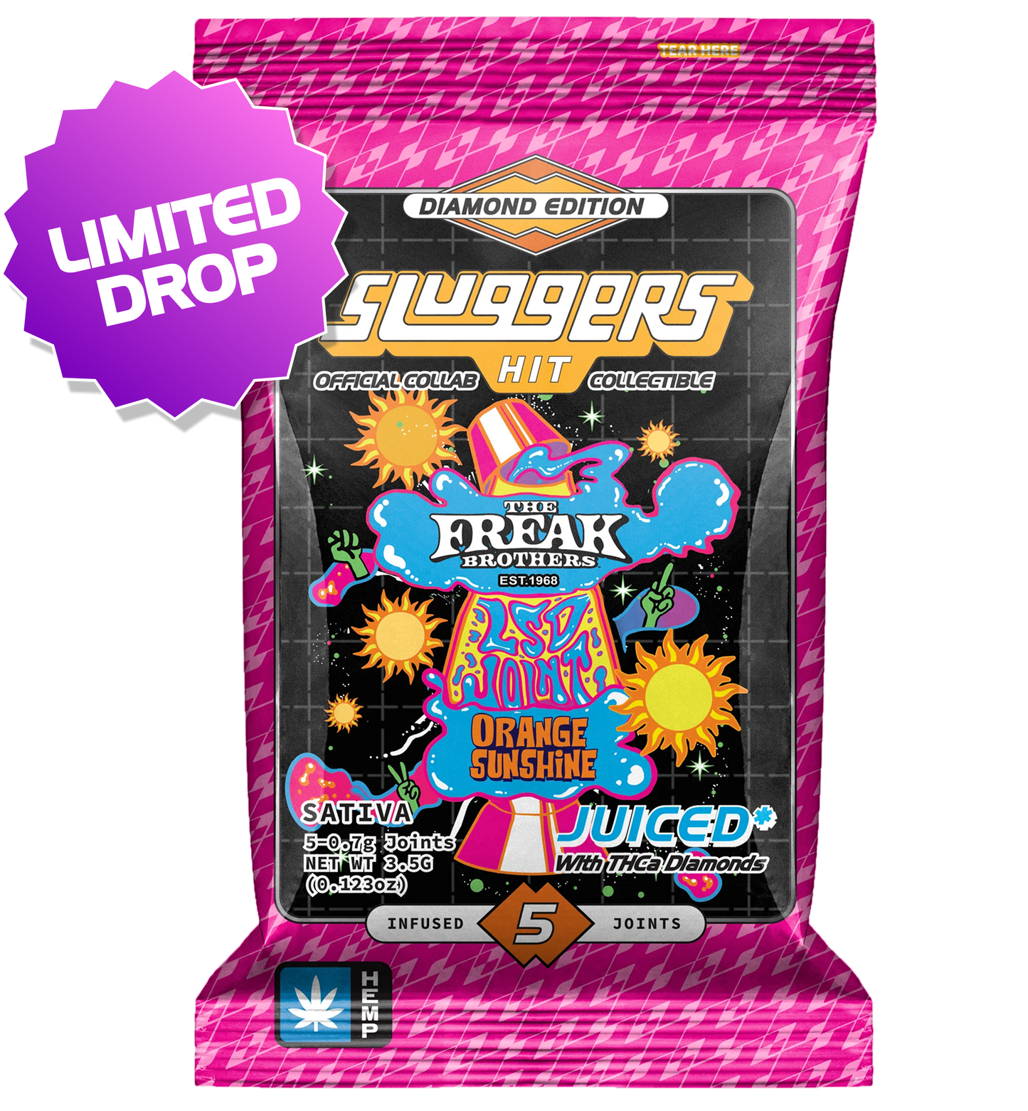 LIMITED EDITION Orange Sunshine Sativa Juiced* 5-Pack