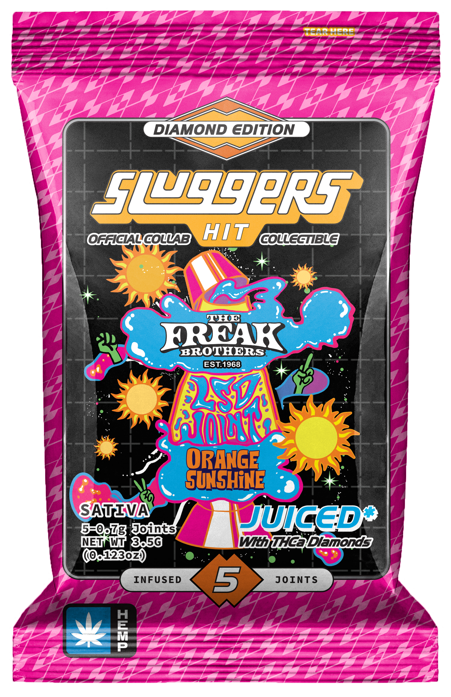 LIMITED EDITION Orange Sunshine Sativa Juiced* 5-Pack