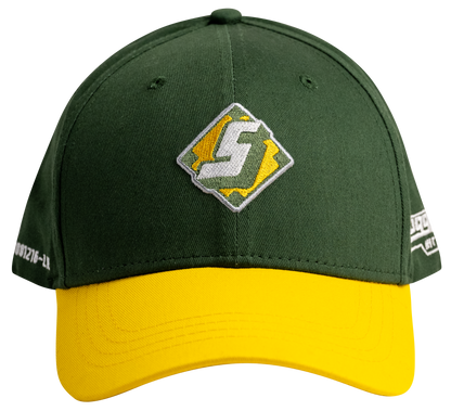 Green/Yellow "S" Diamond Baseball Snapback