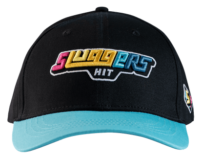 Black on Turquoise Sluggers Snapback