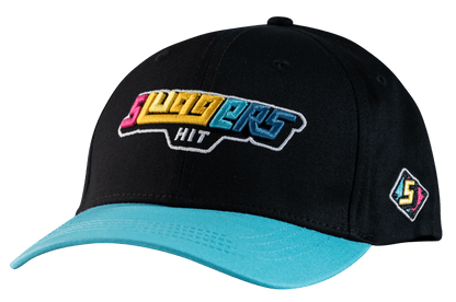 Black on Turquoise Sluggers Snapback