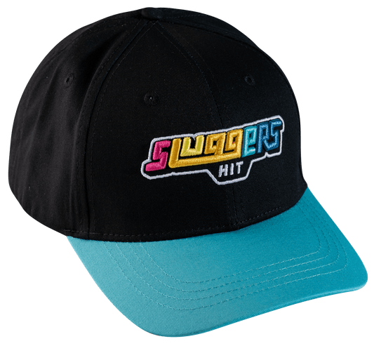 Black on Turquoise Sluggers Snapback