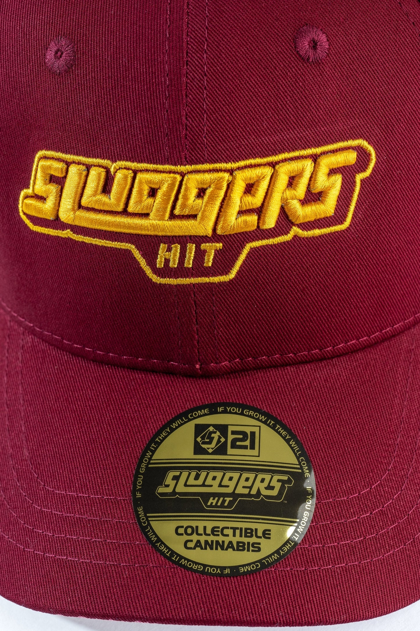 Sluggers - Hat - Burgundy Gold Logo