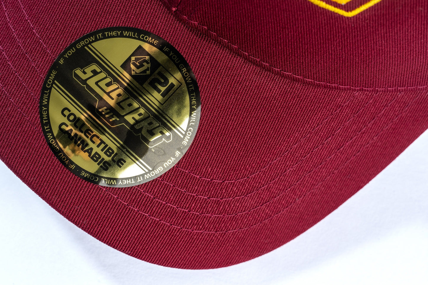 Sluggers - Hat - Burgundy Gold Logo