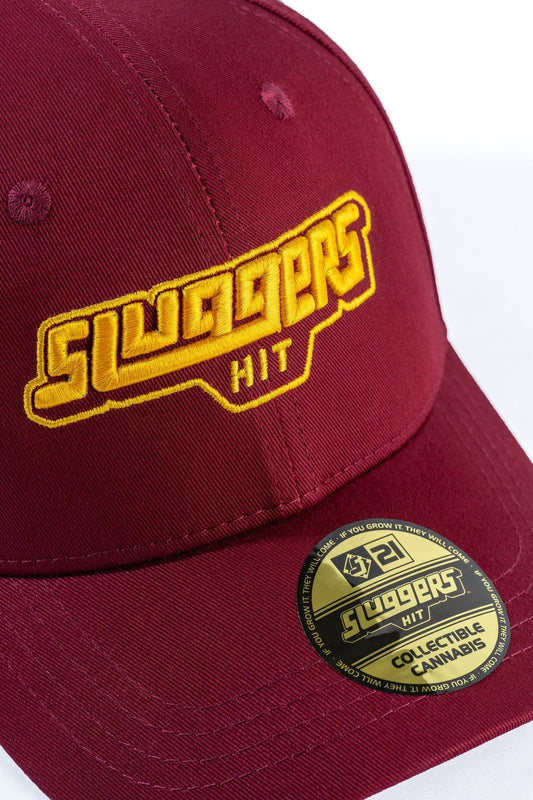 Sluggers - Hat - Burgundy Gold Logo