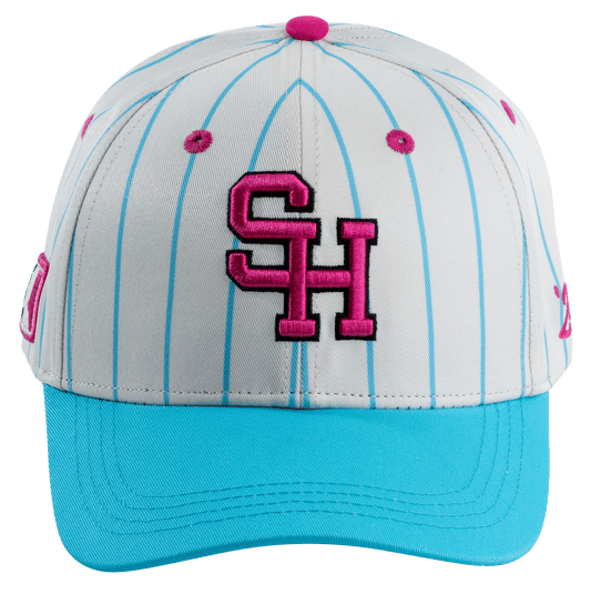 Sluggers - Hat - Pink/Blue Pinstripe