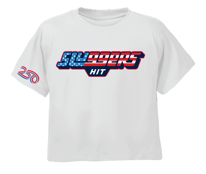 USA 250th Anniversary Crop Top White