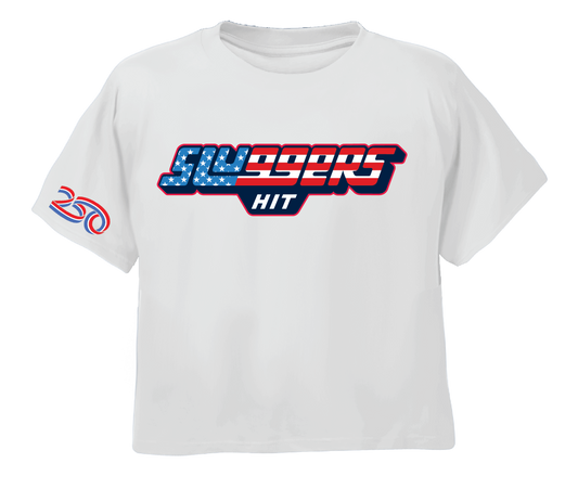 USA 250th Anniversary Crop Top White