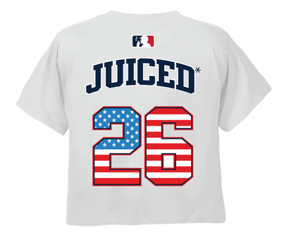 USA 250th Anniversary Crop Top White