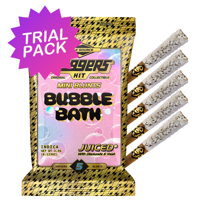 TRIAL PACK - Bubble Bath Indica Mini Blunt 5-Pack