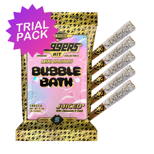 TRIAL PACK - Bubble Bath Indica Mini Blunt 5-Pack