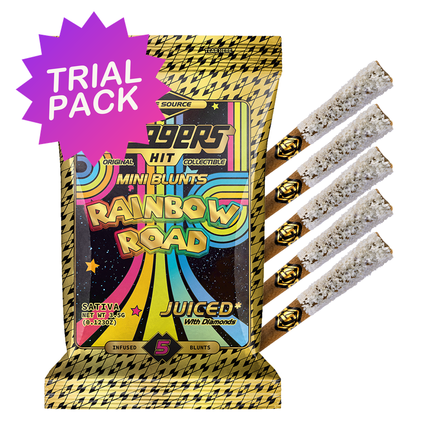 TRIAL PACK - Rainbow Road Sativa Mini Blunt 5-Pack