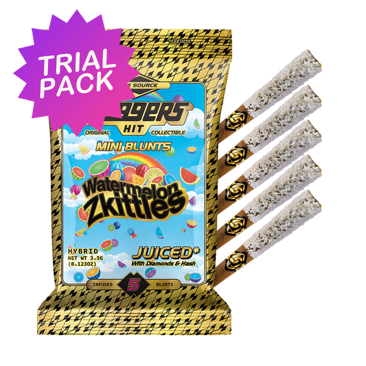 TRIAL PACK - Watermelon Zkittles Hybrid Mini Blunt 5-Pack