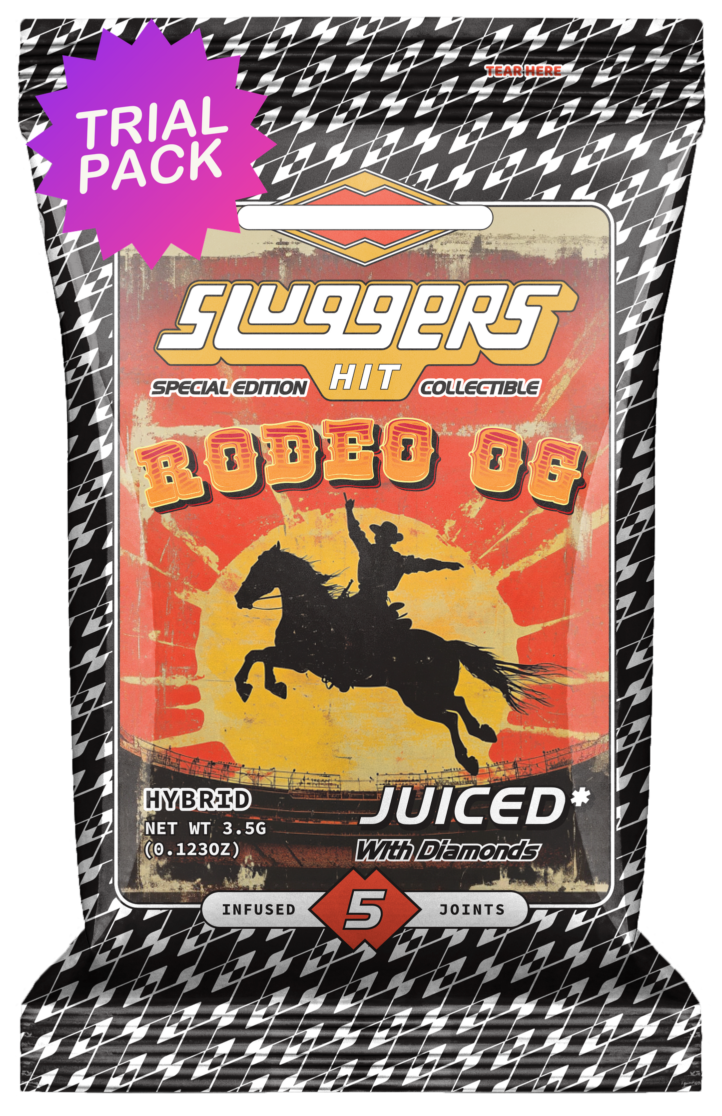 TRIAL PACK - Rodeo OG Hybrid Juiced* Mini Blunt 5-Pack