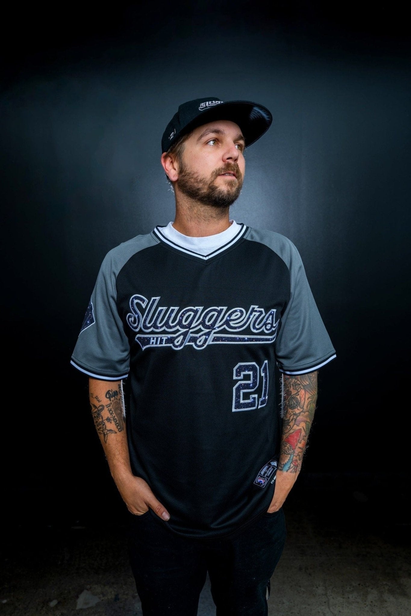 Blackout Galaxy Baseball Jersey - Jerseys - Sluggers