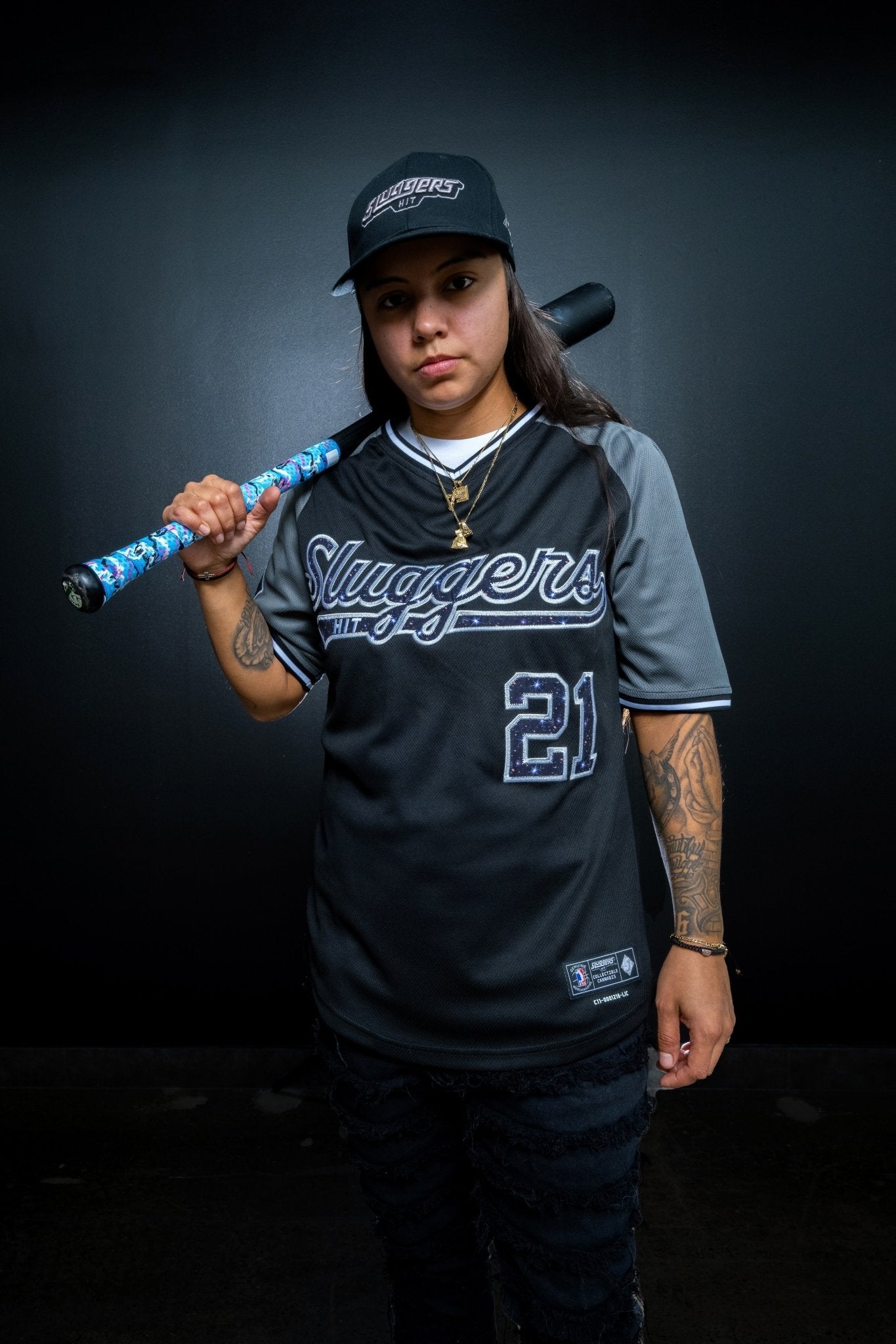 Blackout Galaxy Baseball Jersey - Jerseys - Sluggers