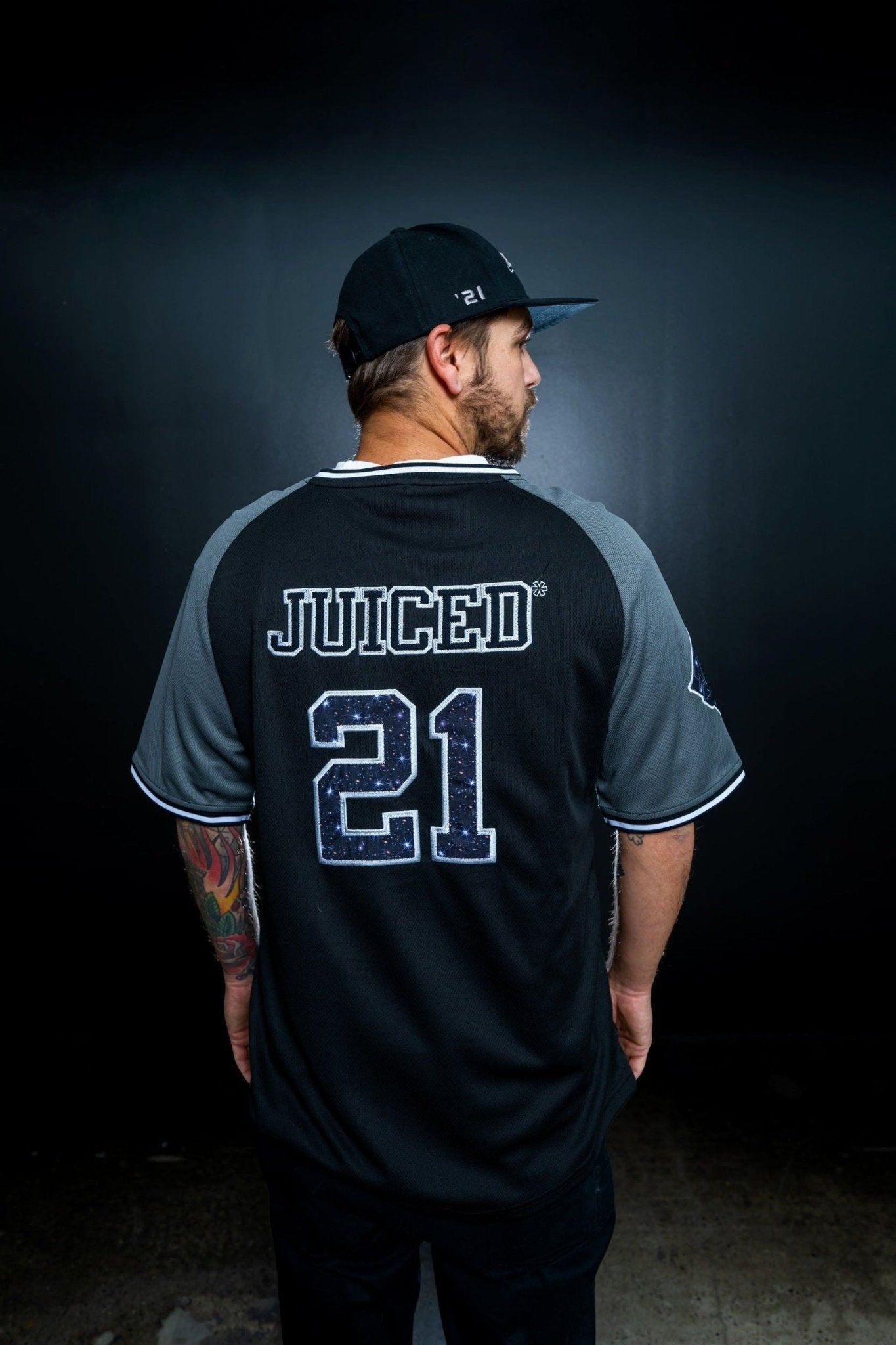 Blackout Galaxy Baseball Jersey - Jerseys - Sluggers