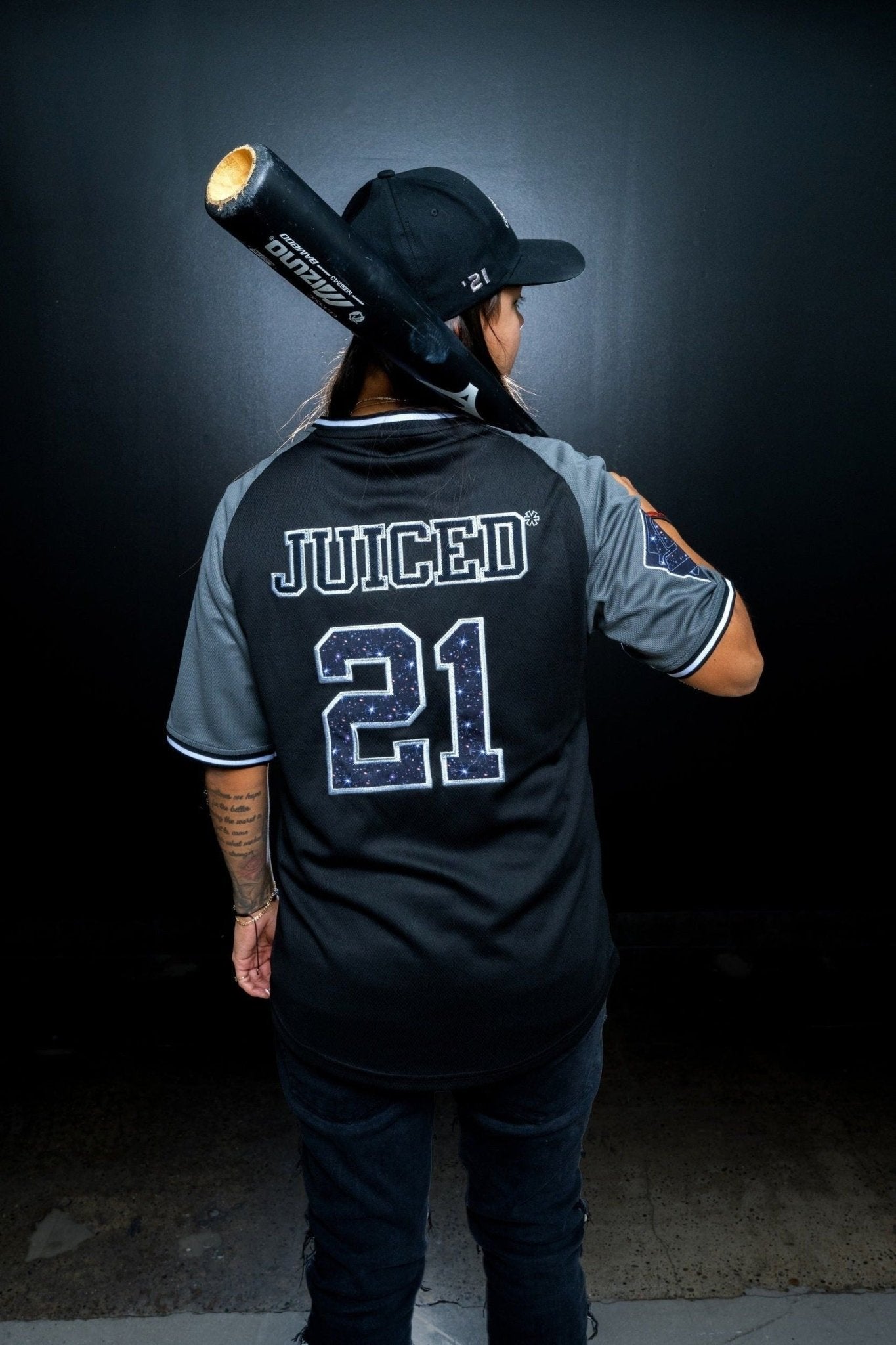 Blackout Galaxy Baseball Jersey - Jerseys - Sluggers