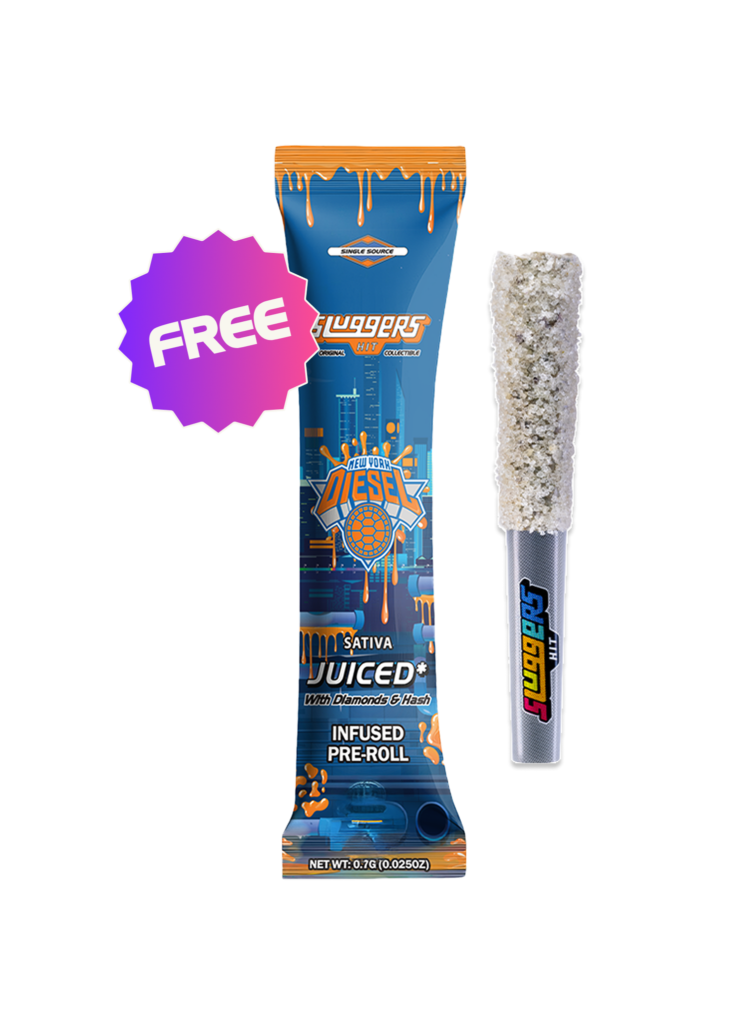 Sluggers diesel sativa pre roll