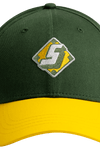 Green/Yellow "S" Diamond Baseball Snapback - Hat - Sluggers