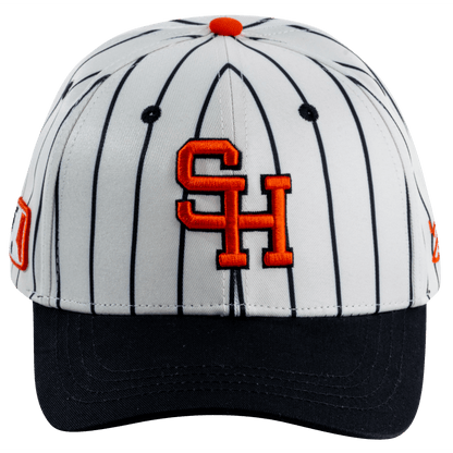 Orange Pinstripe Hat - Hat - Sluggers