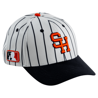 Orange Pinstripe Hat - Hat - Sluggers