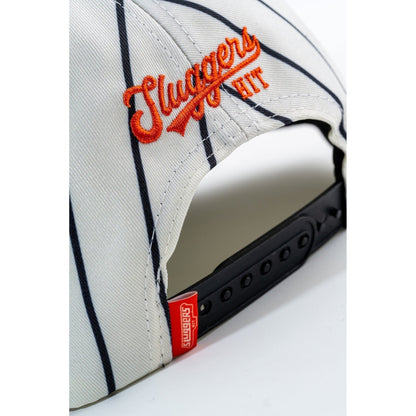 Orange Pinstripe Hat - Hat - Sluggers